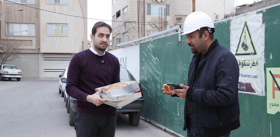 بازدید معاونت فنی گروه ساختمانی کرمانی در ایام نیمه شعبان